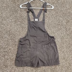 Aerie Gray Denim Overalls